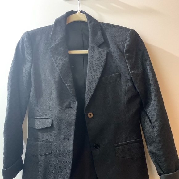 Black theory printed jacket. Size 0 - Picture 2 of 2